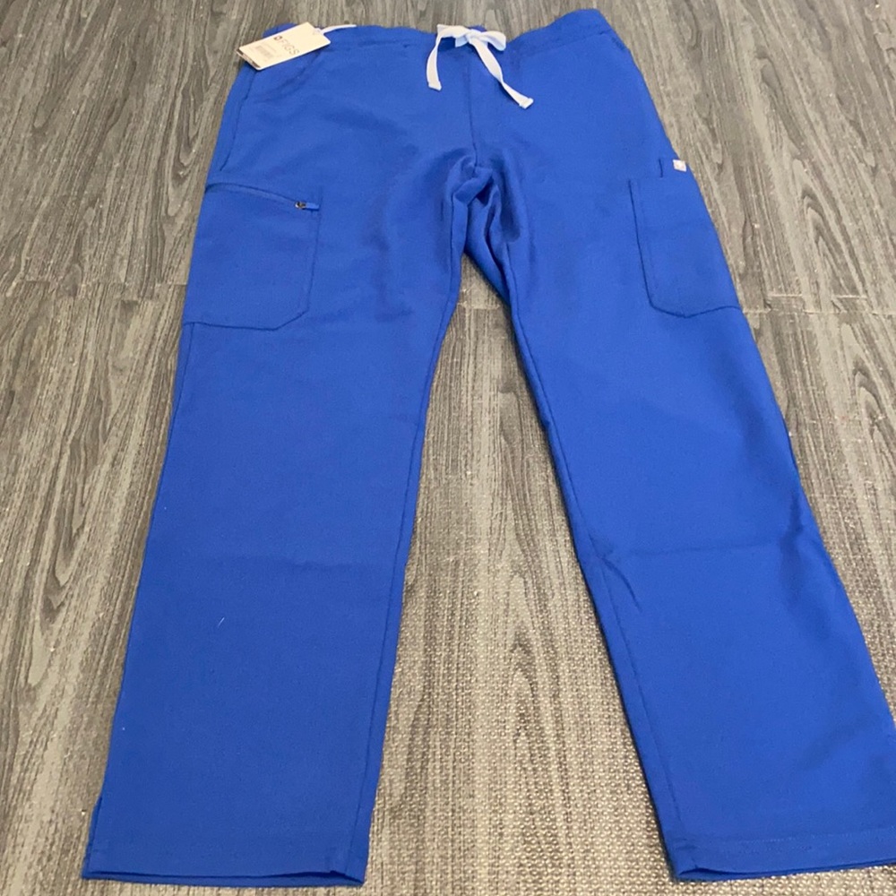NWT FIGS WINNING BLUE YOLA SKINNY SCRUB PANTS
